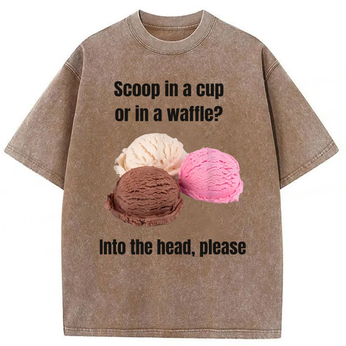 Tokyoviva Funny Meme Into My Head Washed T-shirt