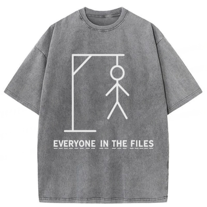 Tokyoviva Everyone In The Files Washed T-shirt