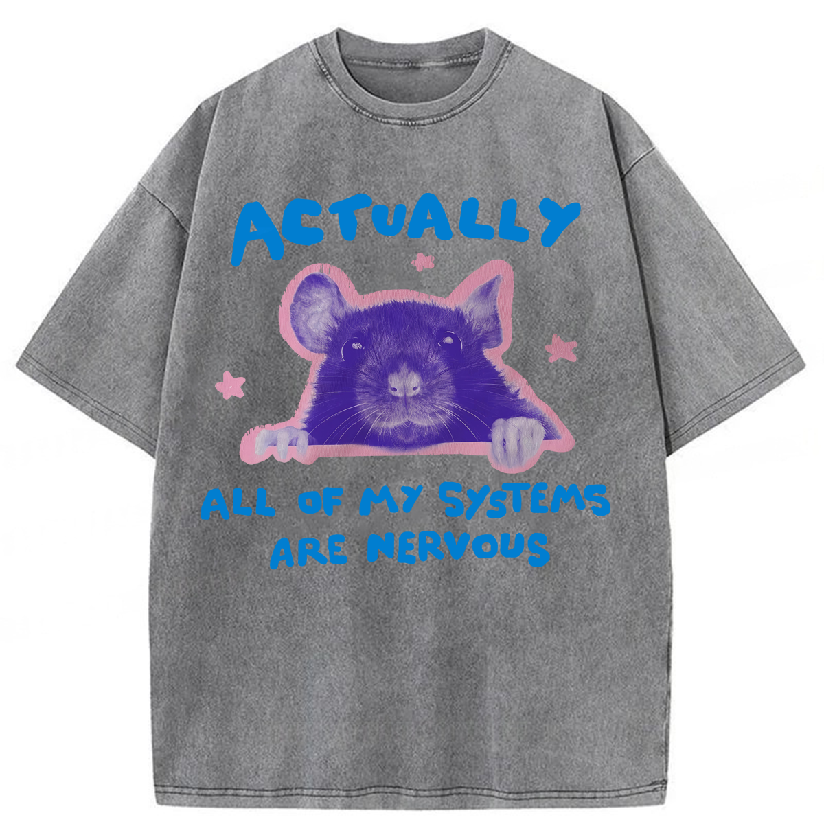 Tokyoviva All Of My Systems Are Nervous Washed T-shirt