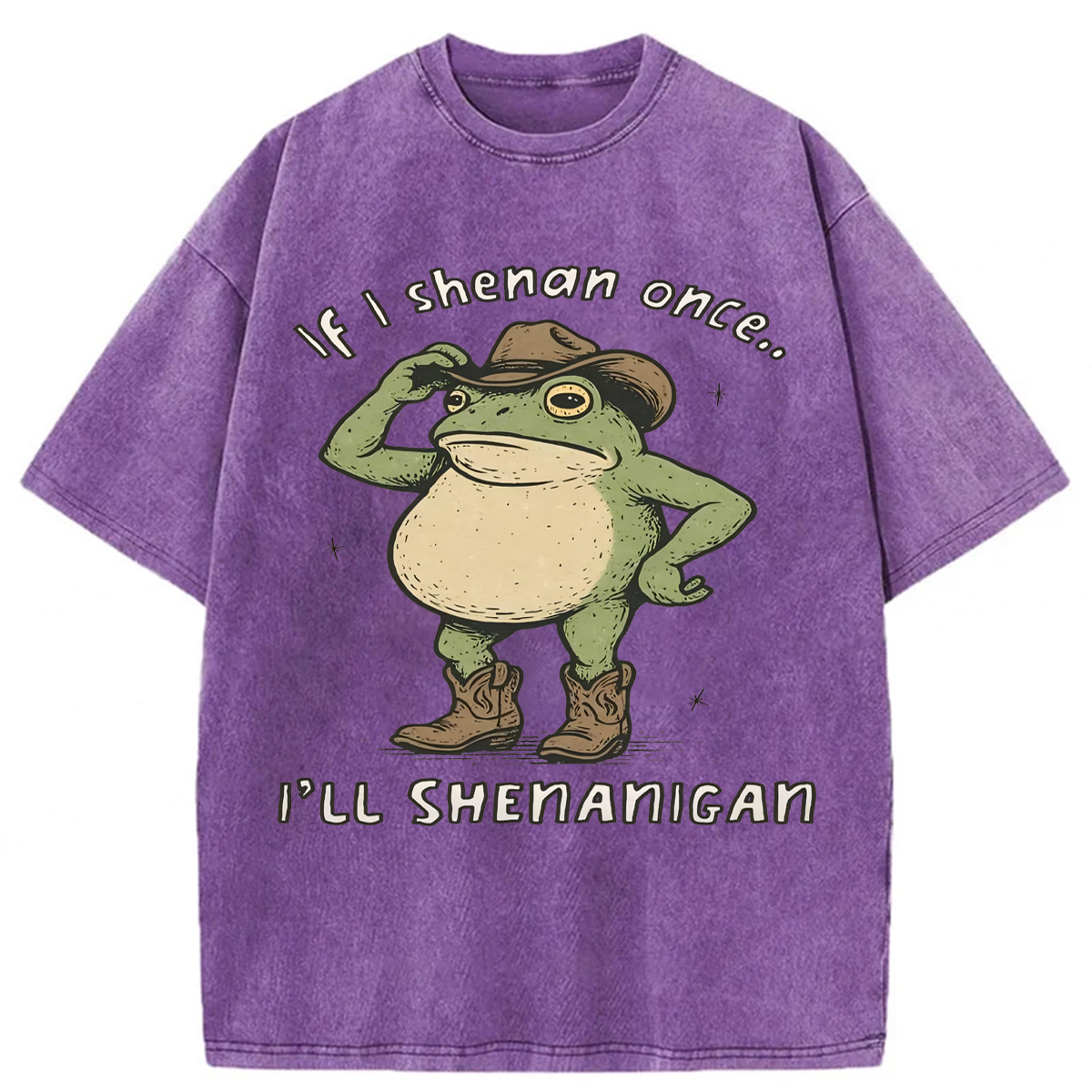 Tokyoviva If I Shenan Once I'll Shenanigan Washed T-shirt