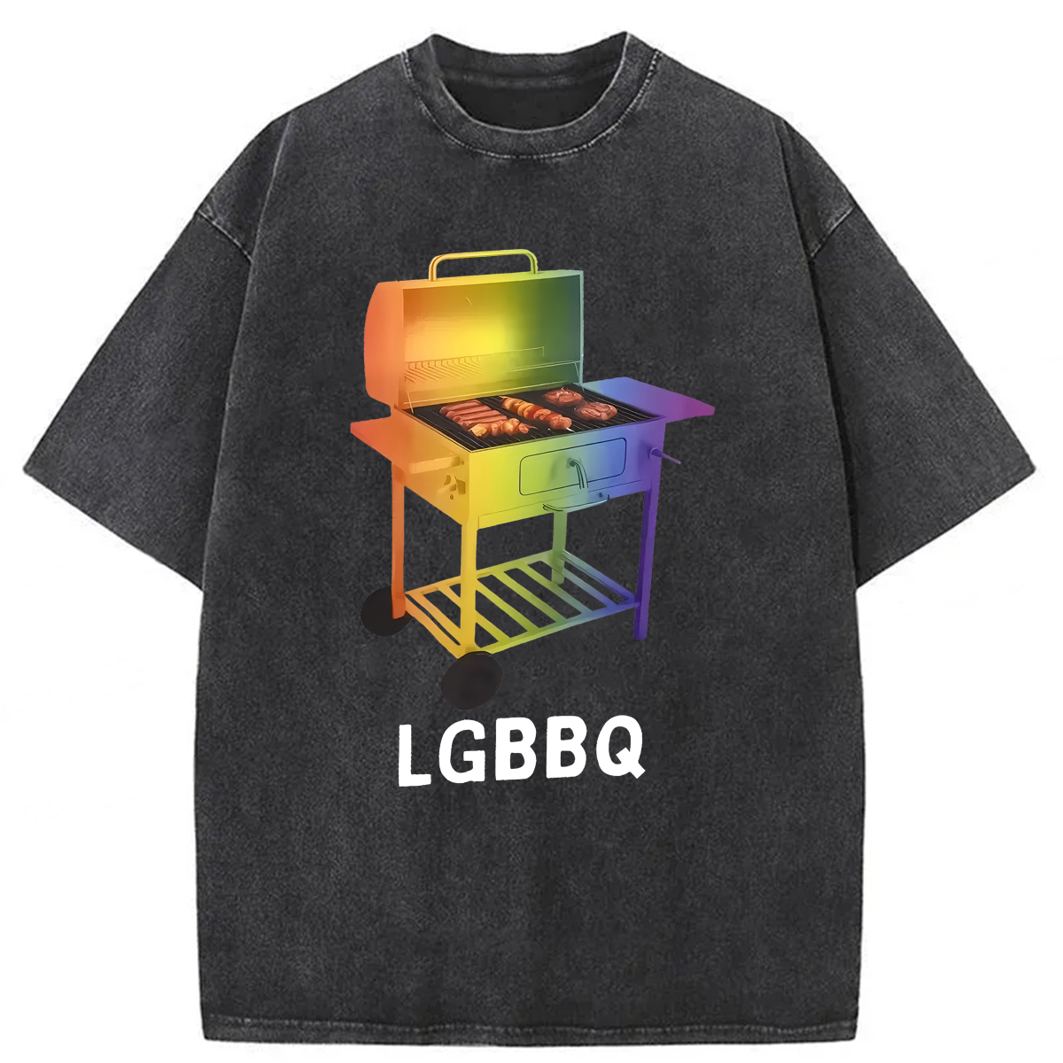 Tokyoviva Funny LGBBQ Washed T-shirt