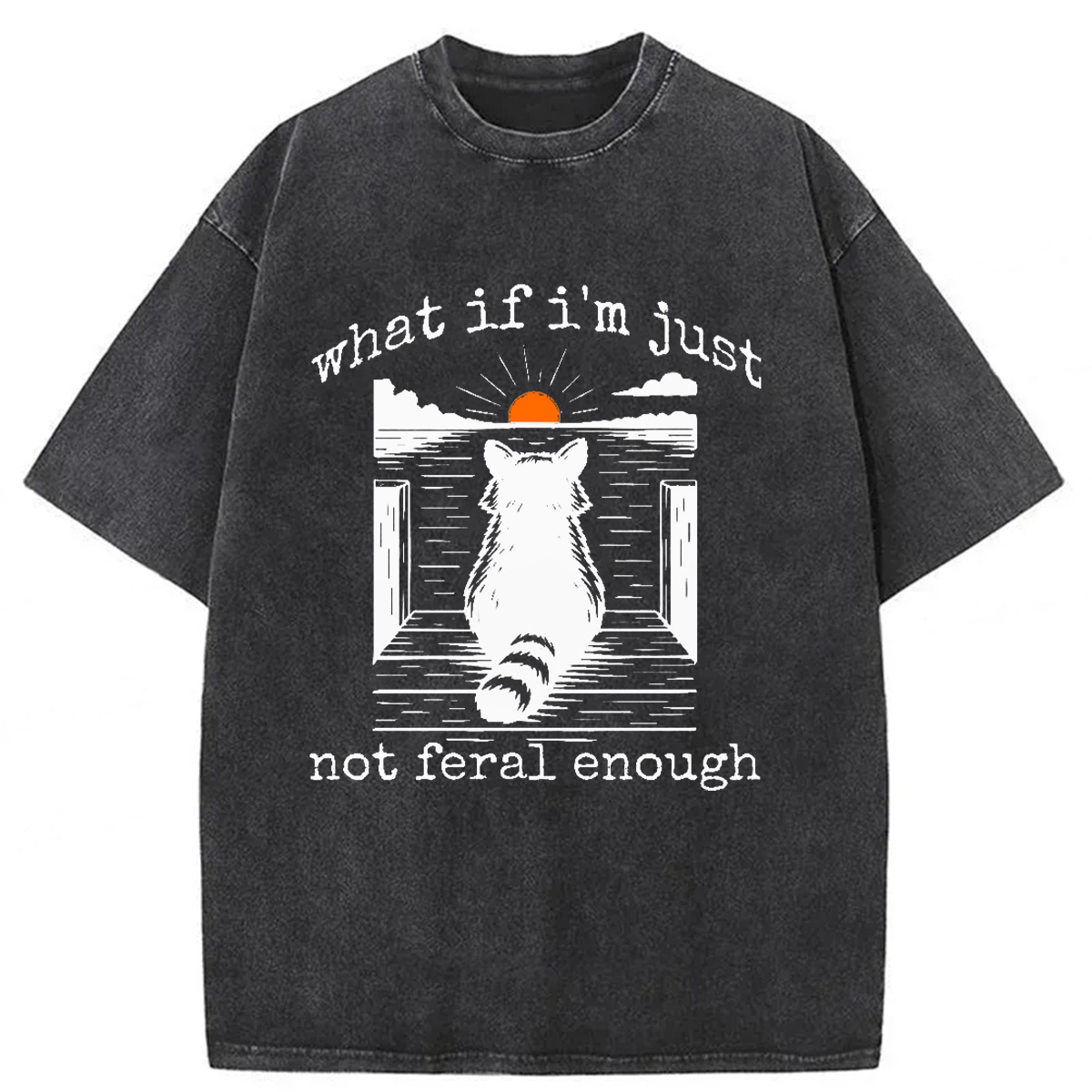 Tokyoviva Thinking Raccoon Washed T-shirt