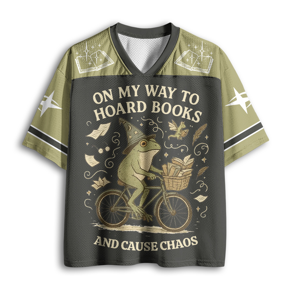 Baddiecat On My Way To Hoard Books And Cause Chaos Mesh Jersey