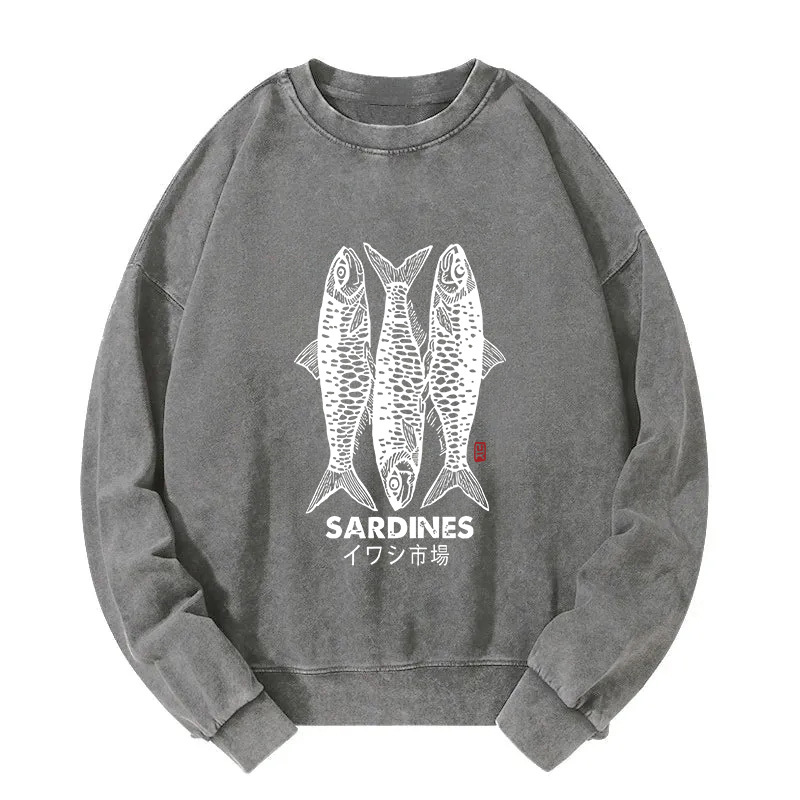 Sardines Market Washed Sweatshirt