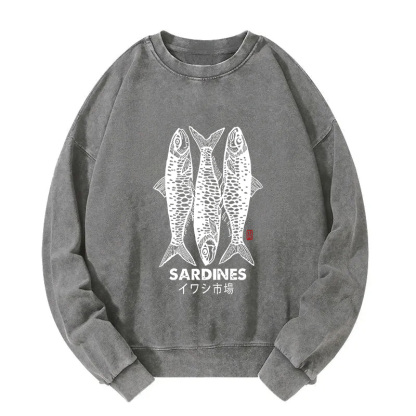 Sardines Market Washed Sweatshirt
