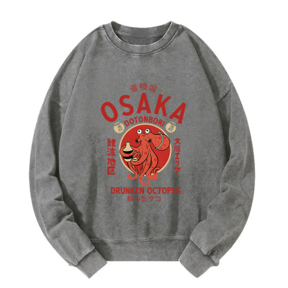 Drunken Octopus Japan Washed Sweatshirt