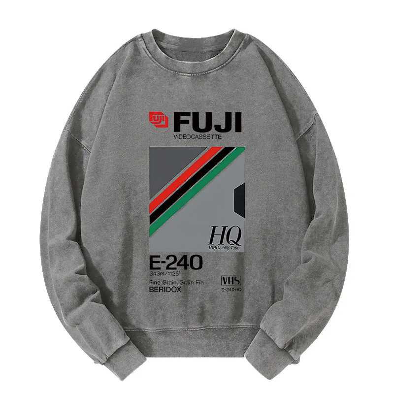 Retro VHS Tape Vaporwave Aesthetic Essential Washed Sweatshirt