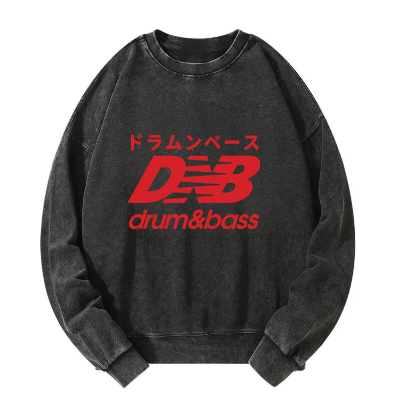 Drum And Bass Japan Washed Sweatshirt