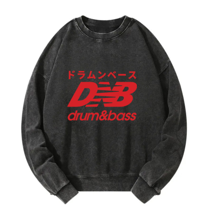 Drum And Bass Japan Washed Sweatshirt