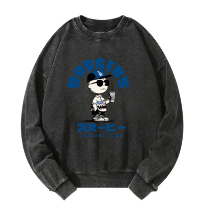 Dodger Snoopy Vintage Japanese Washed Sweatshirt