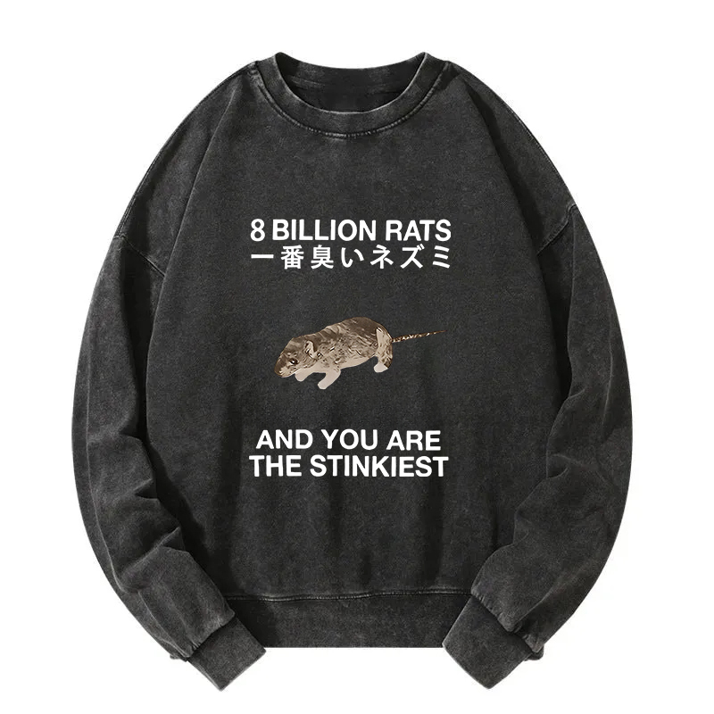 World's Stinkiest Rat Washed Sweatshirt