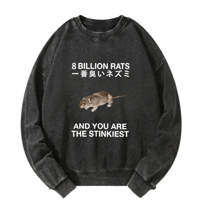World's Stinkiest Rat Washed Sweatshirt