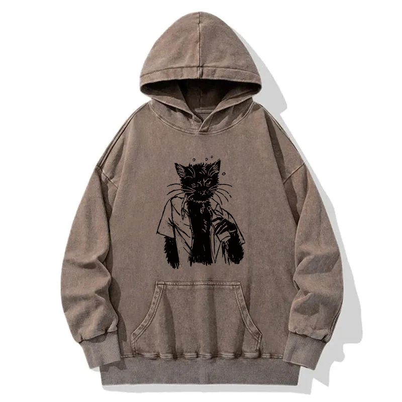 Cool Cat Washed Hoodie