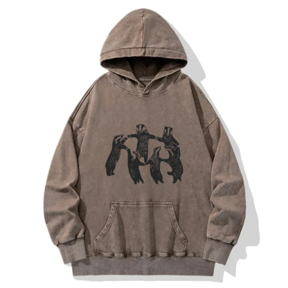 Raccoon Revelry Washed Hoodie