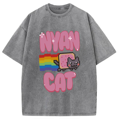Nyan Cat Pride Washed T-Shirt