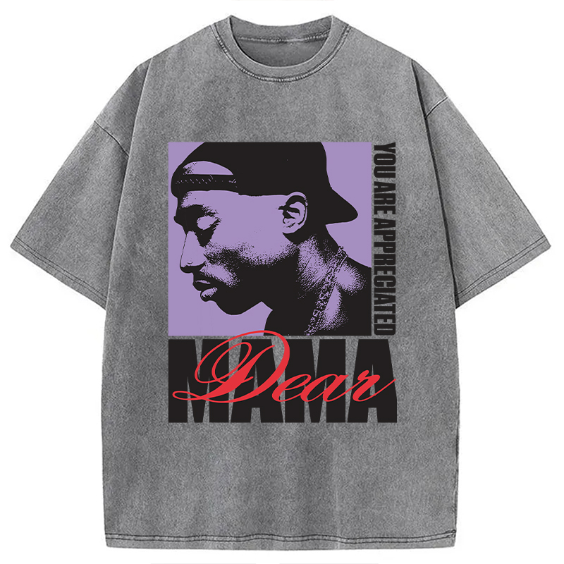 Tupac Dear Mama Appreciated Washed T-Shirt