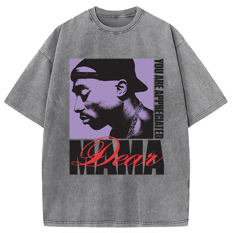 Tupac Dear Mama Appreciated Washed T-Shirt