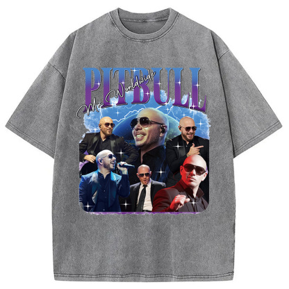 Pitbull Mr.Worlwide Retro Washed T-Shirt