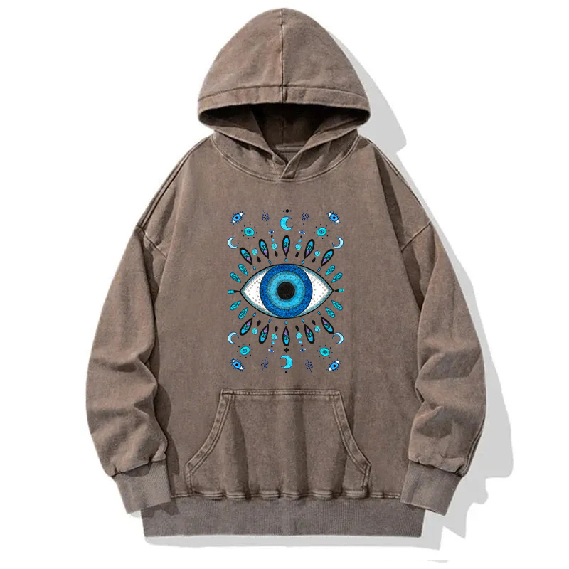Hope's Ocean Blue Eyes Washed Hoodie