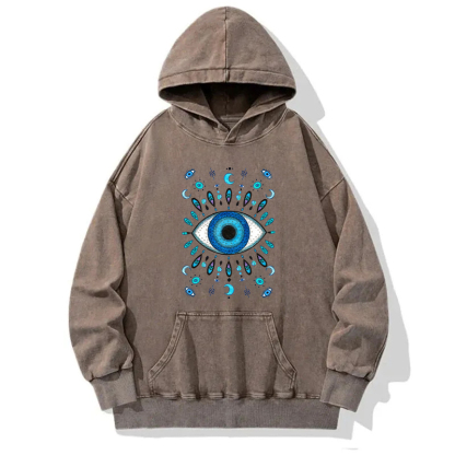 Hope's Ocean Blue Eyes Washed Hoodie
