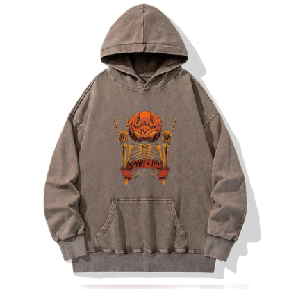 Spooky For Life Washed Hoodie