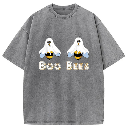 Cute Funny Boobees Halloween Washed T-Shirt