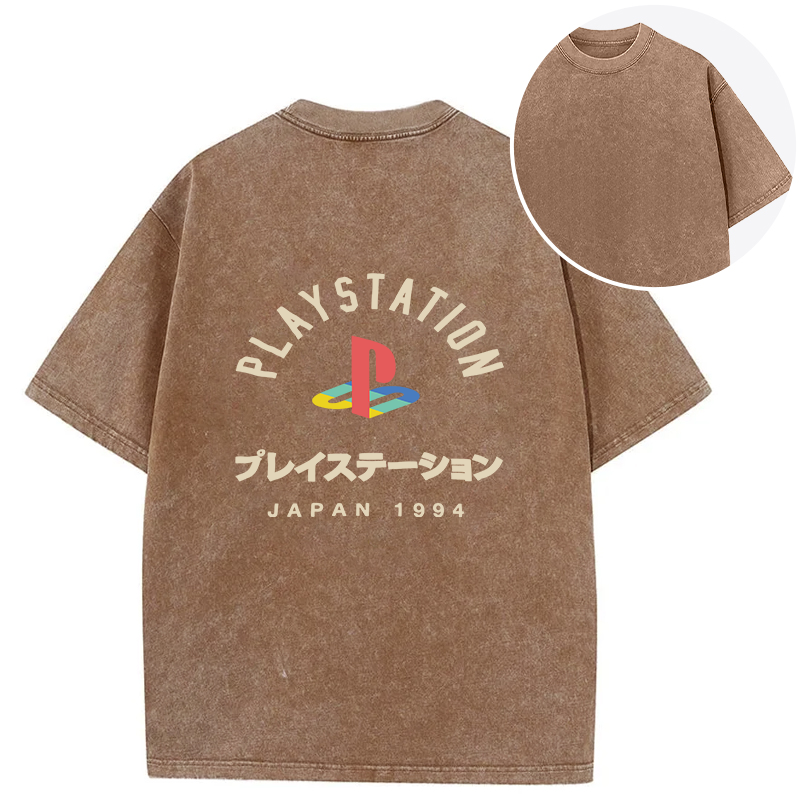 PlayStation Japan Back Washed T-Shirt