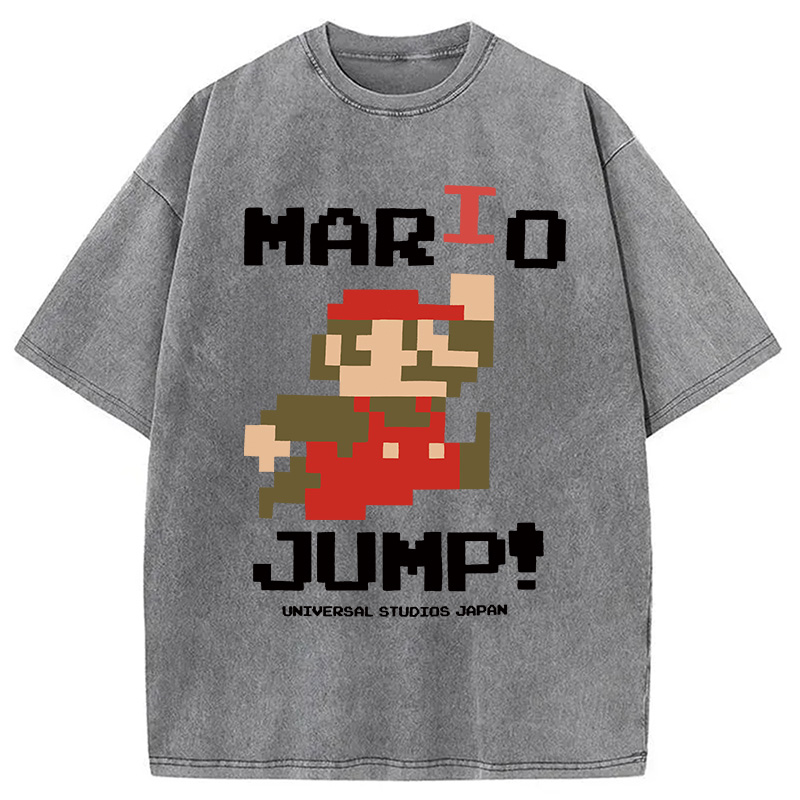 Nintendo Mario Jump Washed T-Shirt