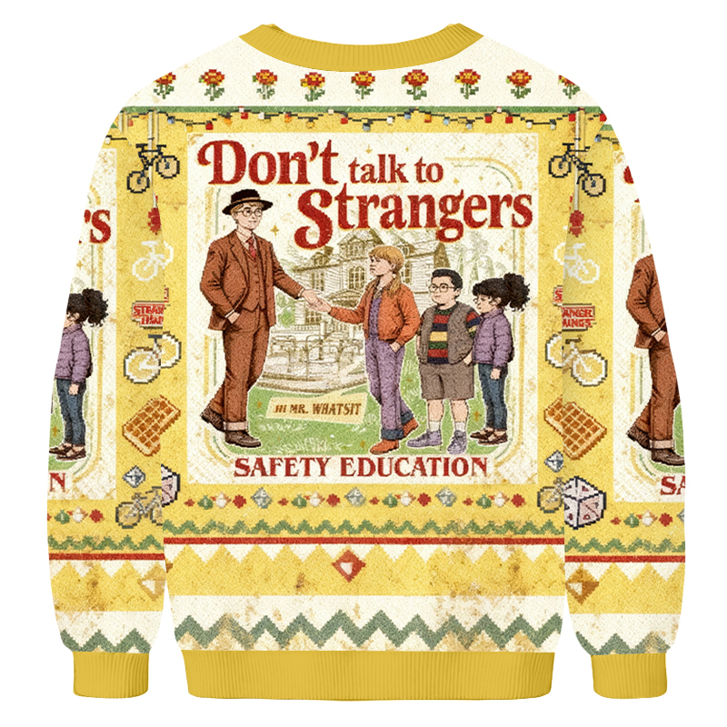 Baddiecat Don't Talk To Strangers Ugly Sweatshirt