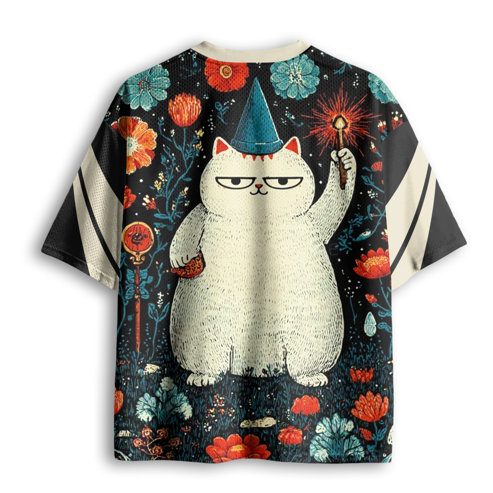 Baddiecat The Magician Cat Mesh Jersey