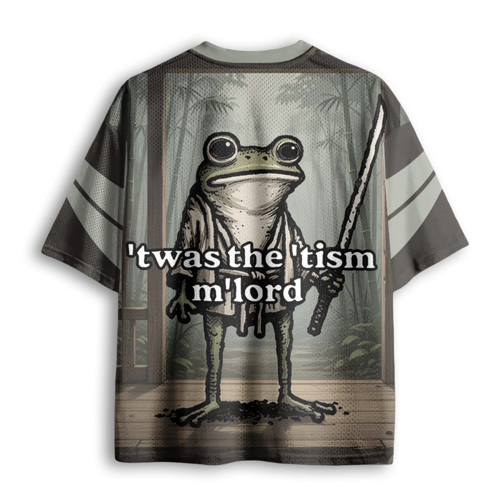 Baddiecat Autistic Warrior Frog Mesh Jersey