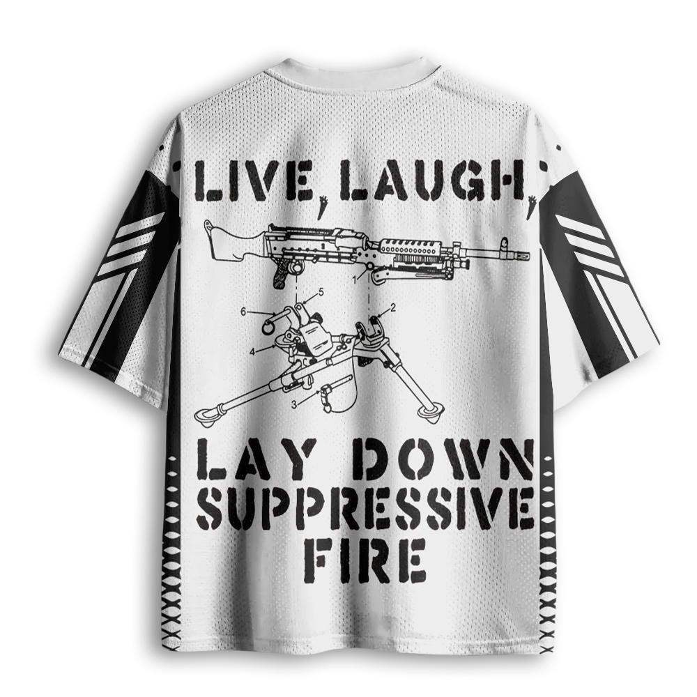 Baddiecat Suppression By Force Funny Mesh Jersey