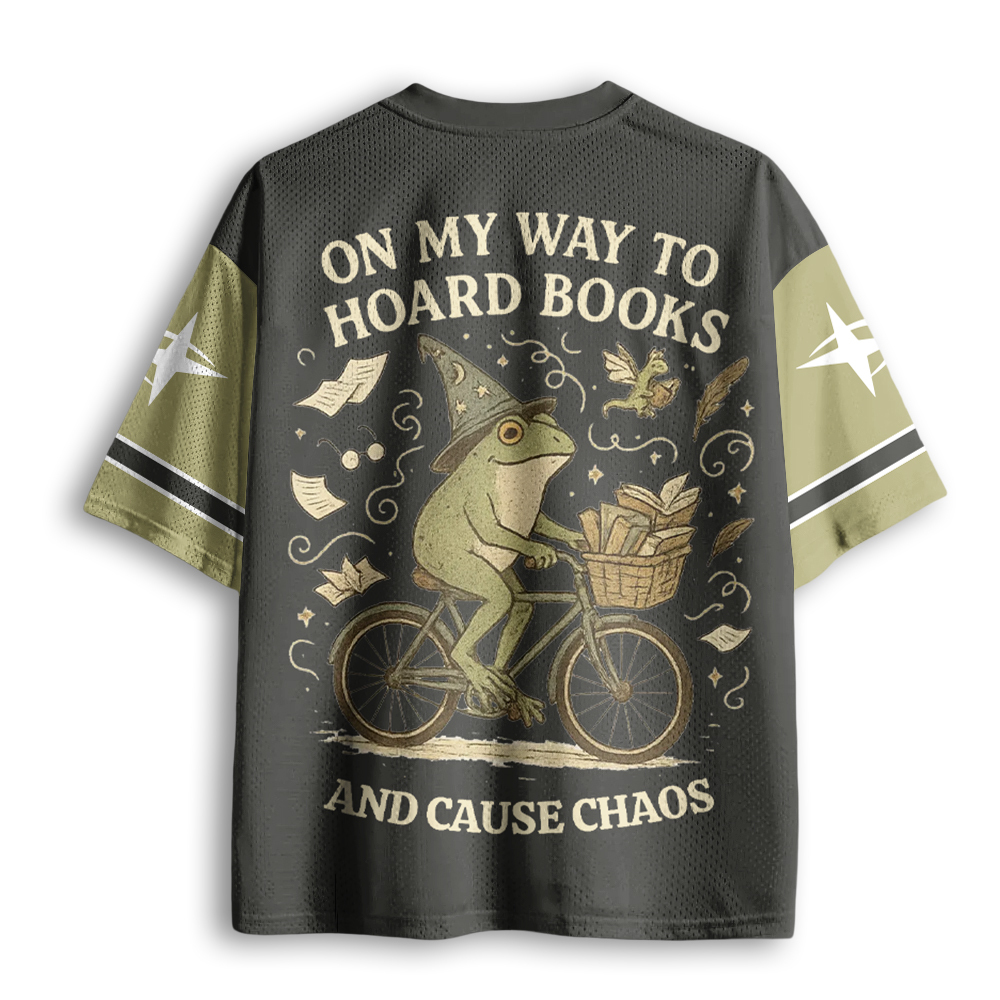 Baddiecat On My Way To Hoard Books And Cause Chaos Mesh Jersey