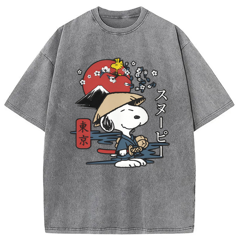 Peanuts Japanese Washed T-Shirt