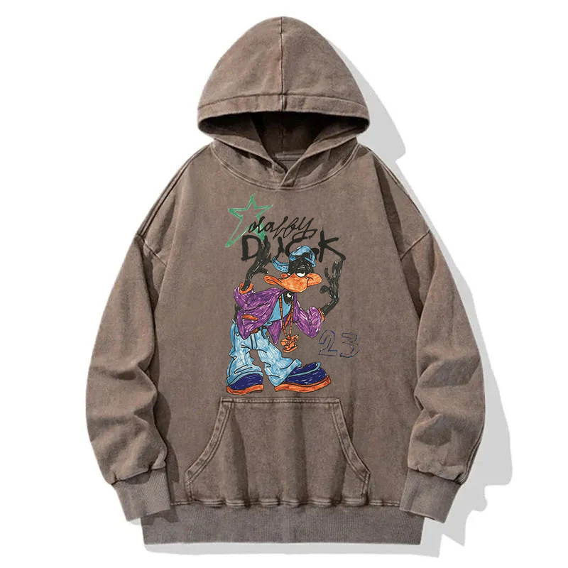 Hiphop Duck Washed Hoodie