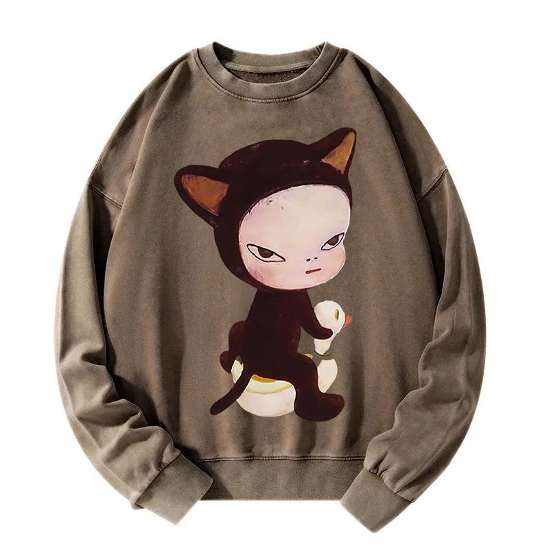 Yoshitomo Nara Washed Sweatshirt