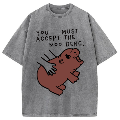 Give You Moo Deng Washed T-Shirt