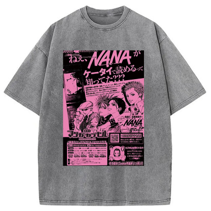Nana Black Stone Washed T-Shirt