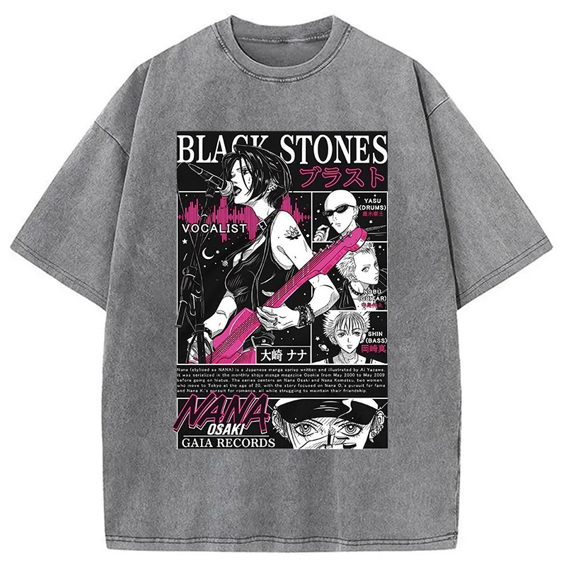 Black Stone Washed T-Shirt