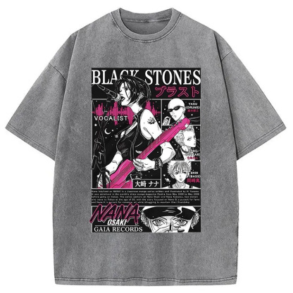 Black Stone Washed T-Shirt