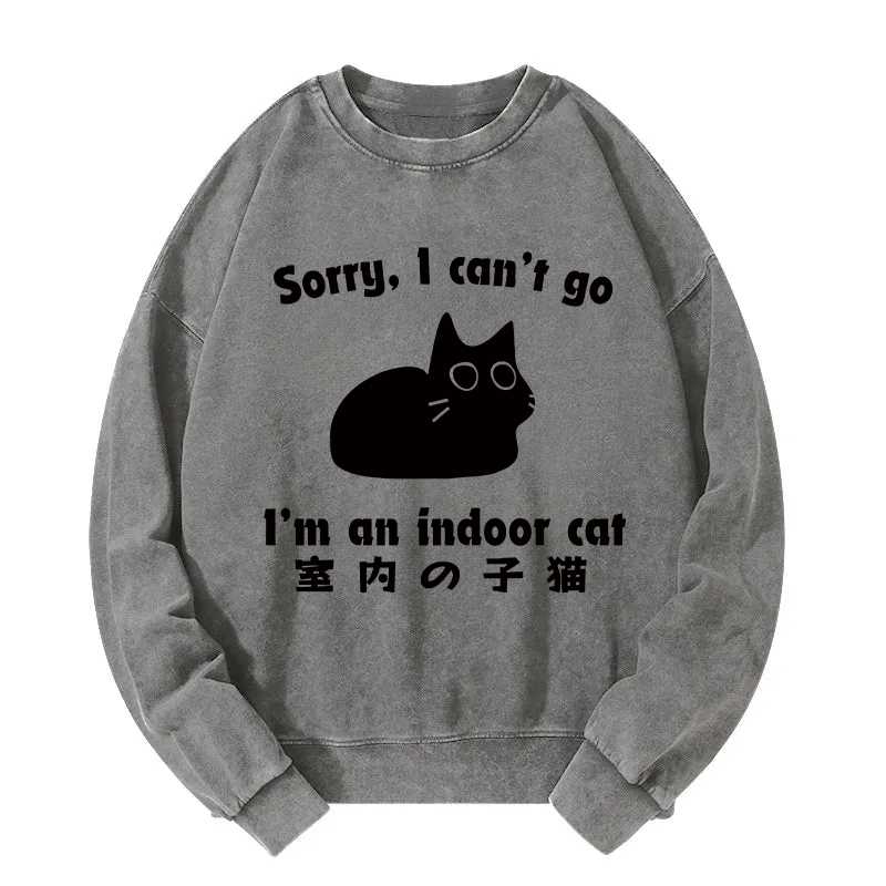 Indoor Kitten Washed Sweatshirt