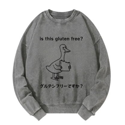 Avoid Gluten Product Washed Sweatshirt