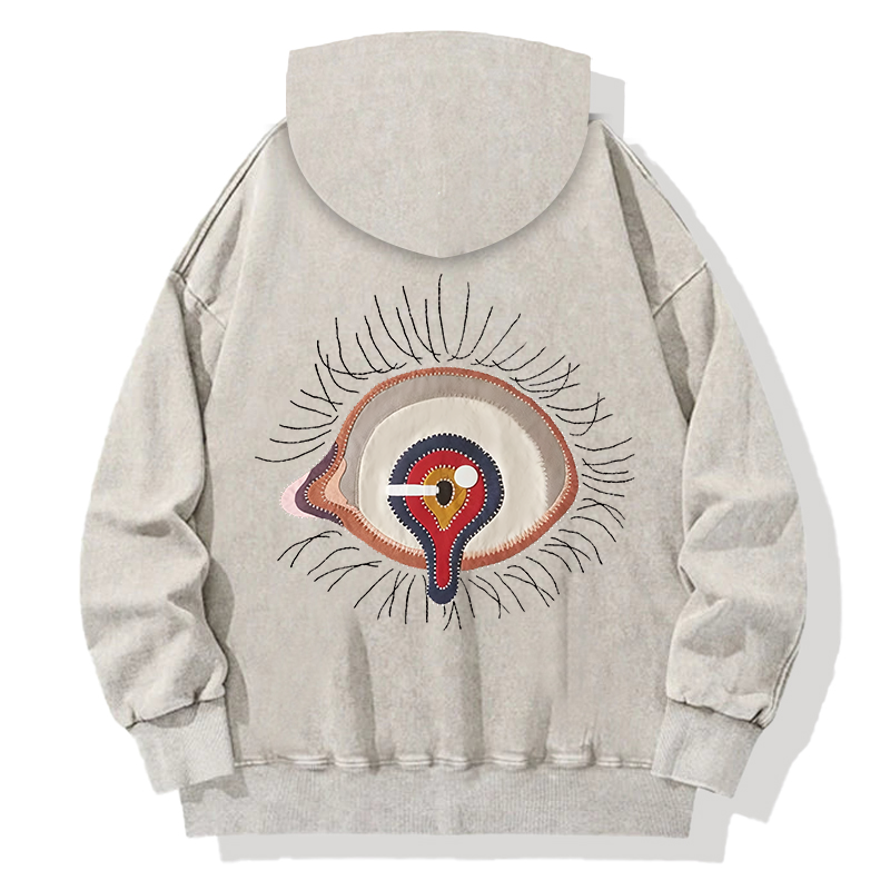 Tearful Eyes Back Washed Hoodie