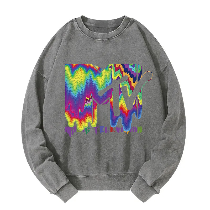 Music Television Washed Sweatshirt