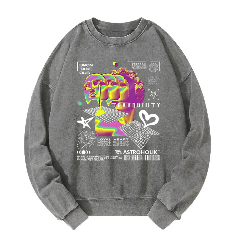 Tranquility In Chaos Washed Sweatshirt