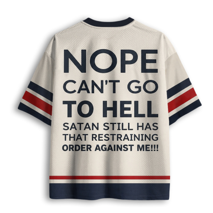 Baddiecat Nope Can't Go To Hell Mesh Jersey