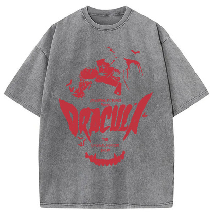 Dracula Horror Washed T-Shirt
