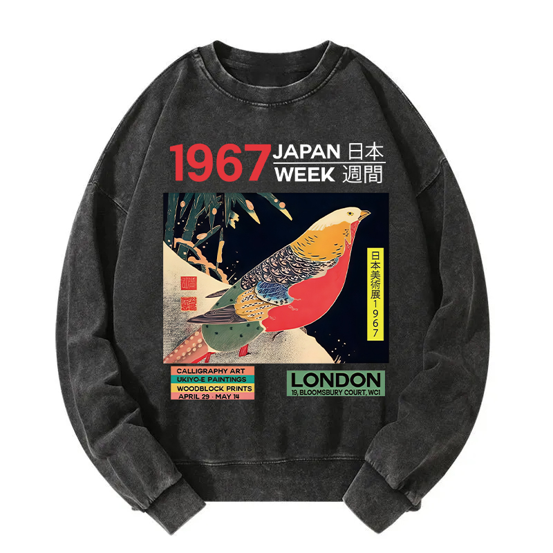Art Studio Exhibition Japanese Washed Sweatshirt