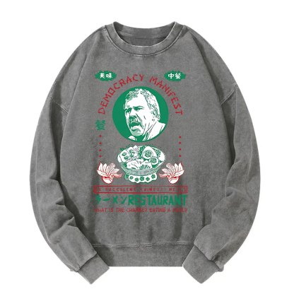 Delicious Chinese Food Washed Sweatshirt