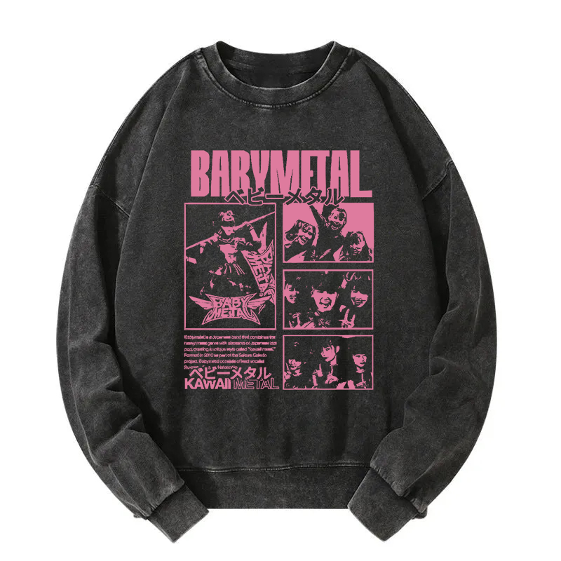 BABYMETAL Merch Washed Sweatshirt